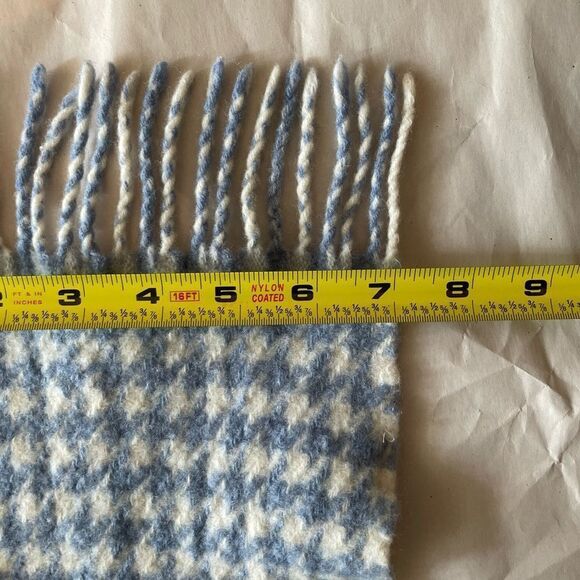 Cristina Chiti Plaid Wool Scarf made in Italy - Picture 6 of 7